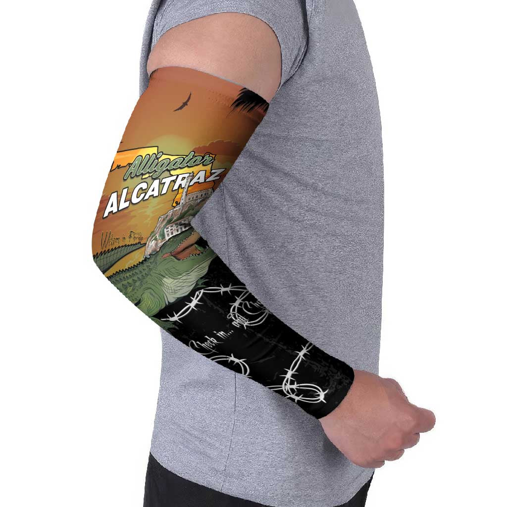 Alligator Alcatraz Arm Sleeves Prison Florida Everglades - Wonder Print Shop