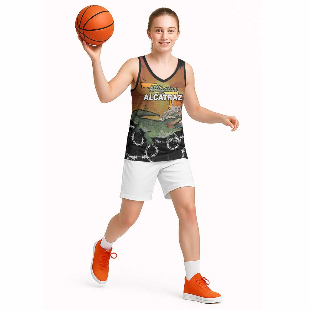 Alligator Alcatraz Basketball Jersey Prison Florida Everglades - Wonder Print Shop