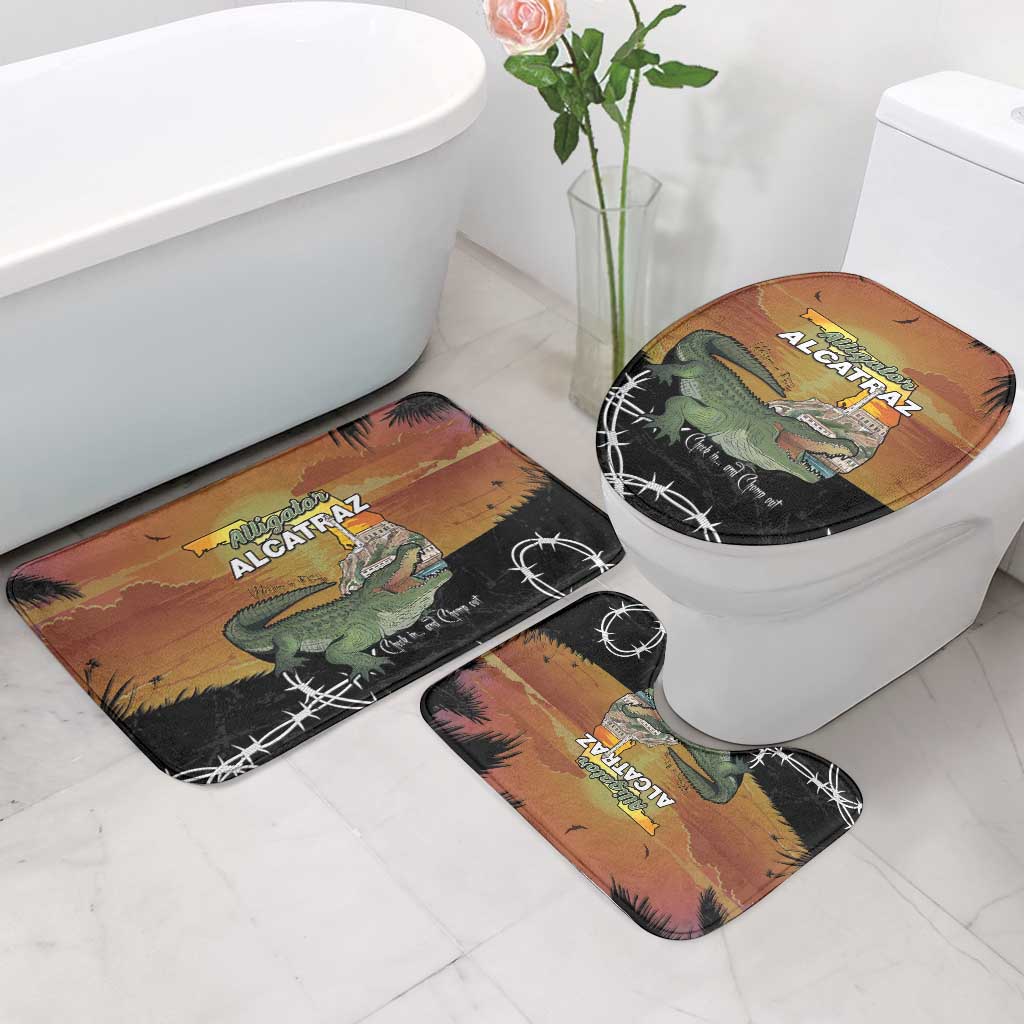 Alligator Alcatraz Bathroom Set Prison Florida Everglades - Wonder Print Shop