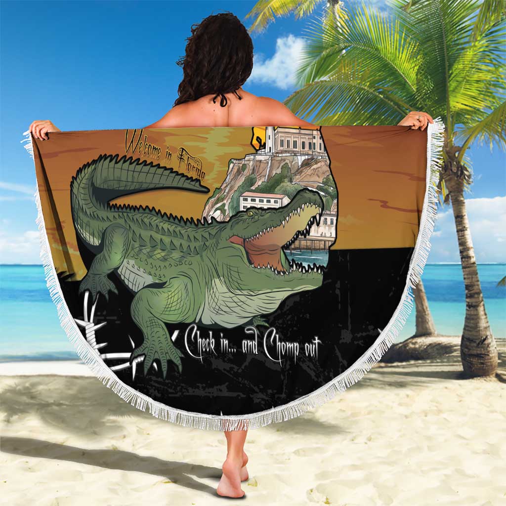 Alligator Alcatraz Beach Blanket Prison Florida Everglades - Wonder Print Shop
