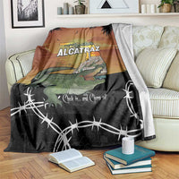 Alligator Alcatraz Blanket Prison Florida Everglades - Wonder Print Shop