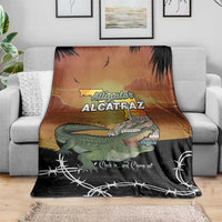 Alligator Alcatraz Blanket Prison Florida Everglades - Wonder Print Shop