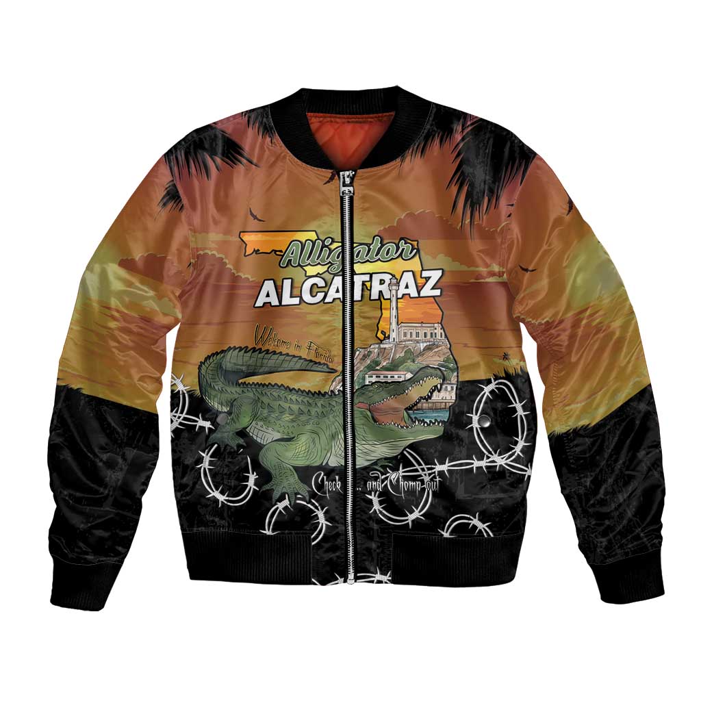 Alligator Alcatraz Bomber Jacket Prison Florida Everglades - Wonder Print Shop