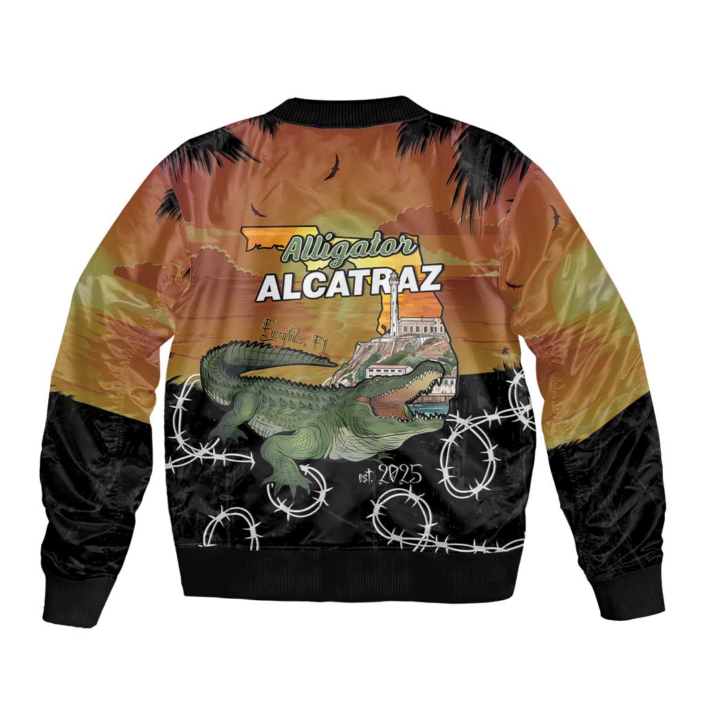 Alligator Alcatraz Bomber Jacket Prison Florida Everglades - Wonder Print Shop