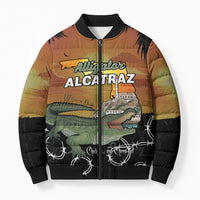 Alligator Alcatraz Bomber Puffer Jacket Prison Florida Everglades - Wonder Print Shop