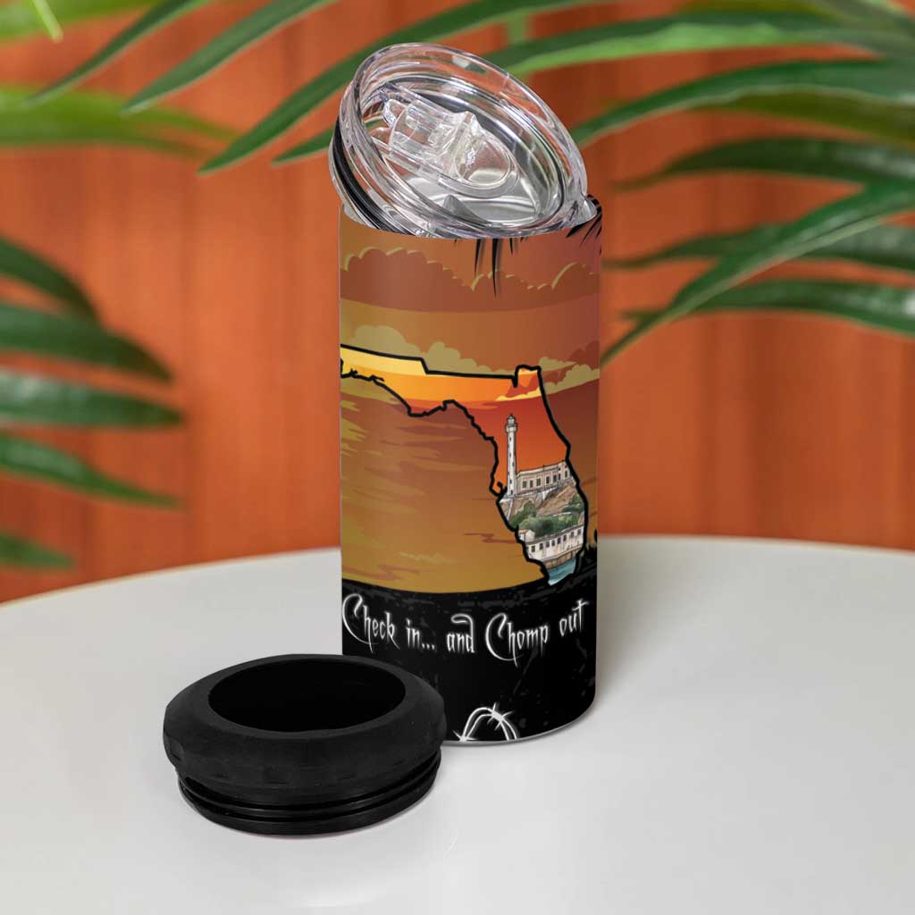 Alligator Alcatraz 4 in 1 Can Cooler Tumbler Prison Florida Everglades - Wonder Print Shop