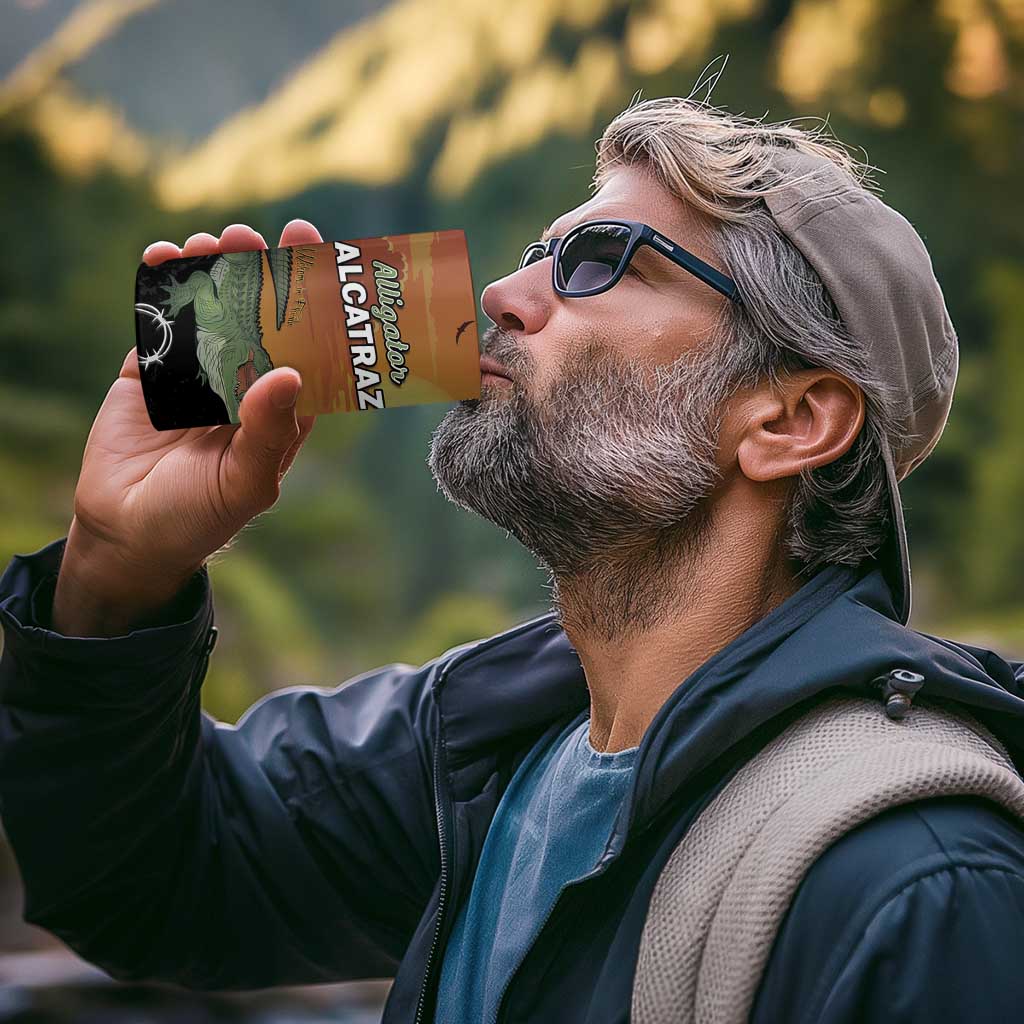 Alligator Alcatraz 4 in 1 Can Cooler Tumbler Prison Florida Everglades - Wonder Print Shop