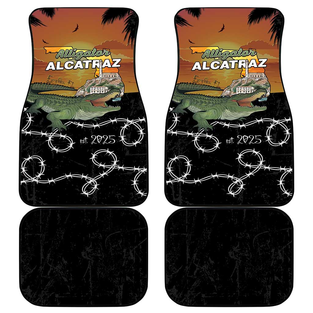 Alligator Alcatraz Car Mats Prison Florida Everglades - Wonder Print Shop