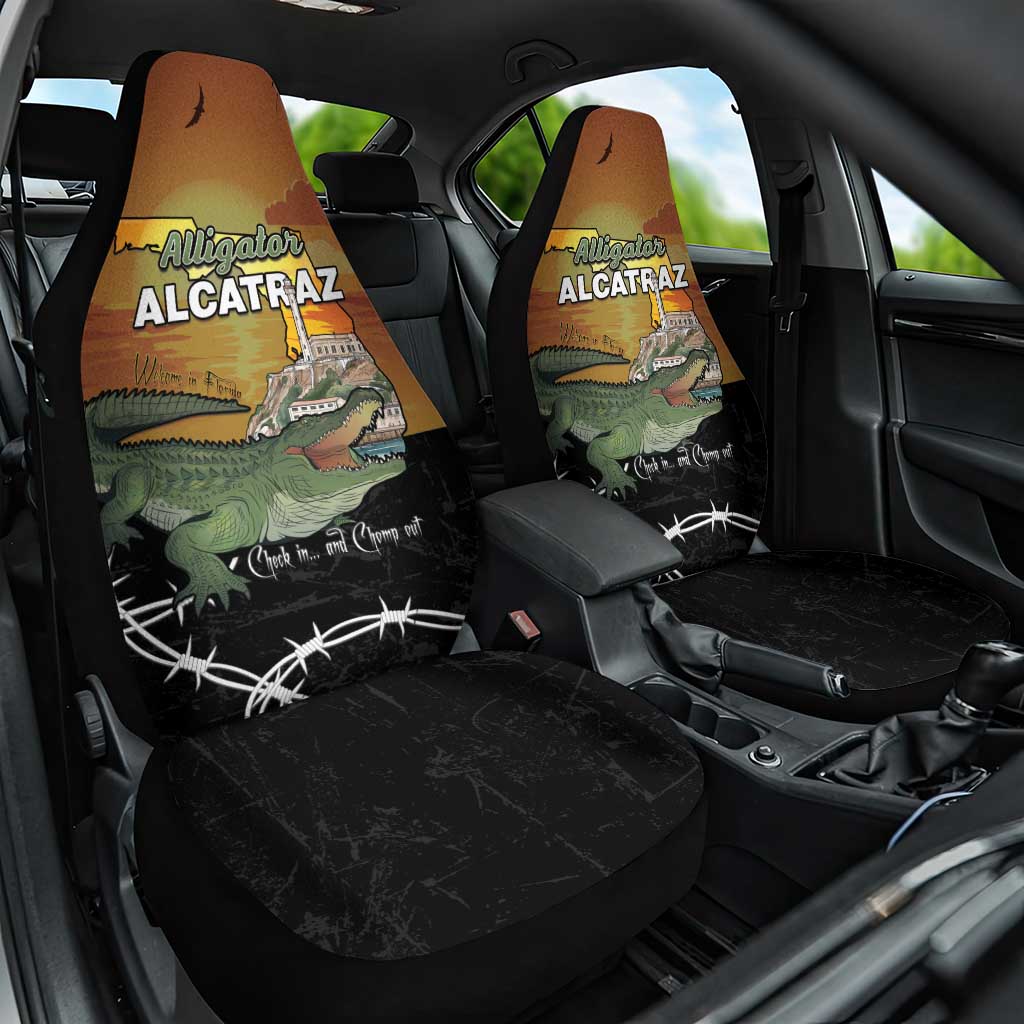 Alligator Alcatraz Car Seat Cover Prison Florida Everglades - Wonder Print Shop