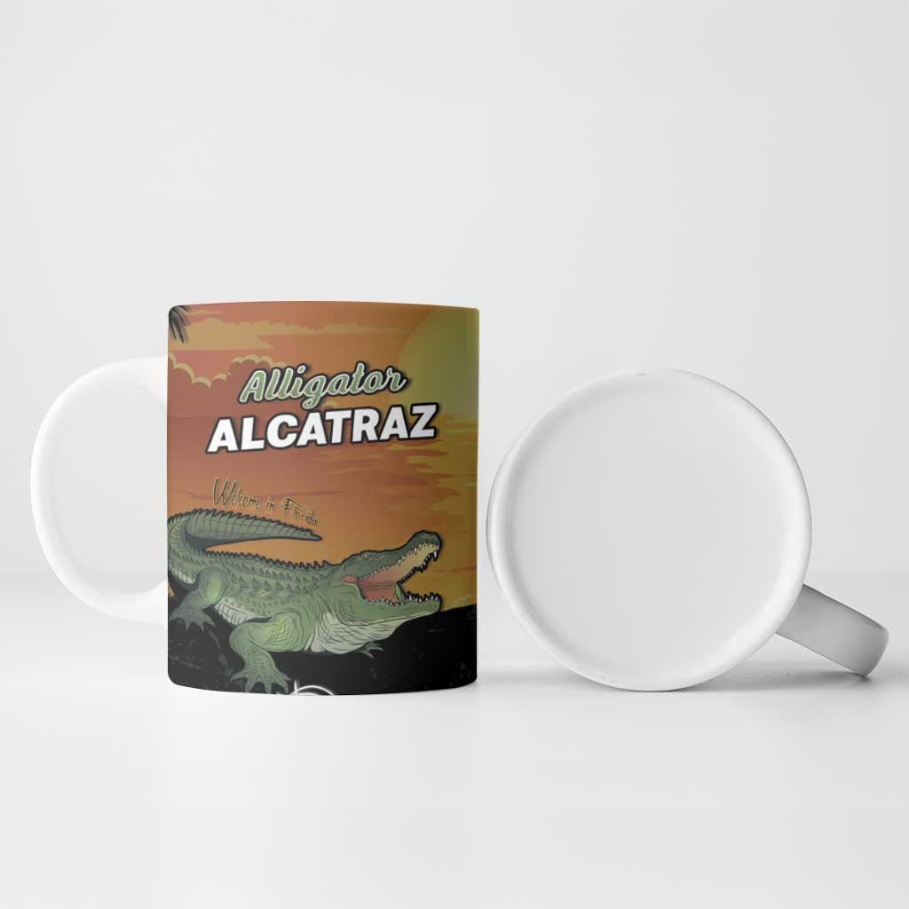 Alligator Alcatraz Ceramic Mug Prison Florida Everglades - Wonder Print Shop