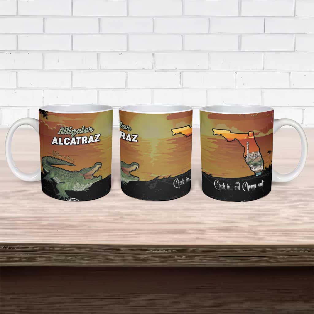 Alligator Alcatraz Ceramic Mug Prison Florida Everglades - Wonder Print Shop