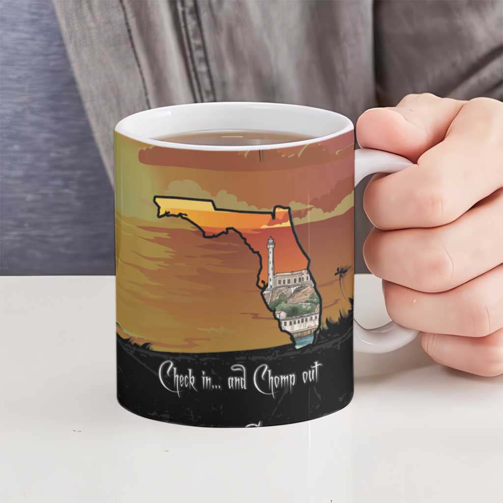 Alligator Alcatraz Ceramic Mug Prison Florida Everglades - Wonder Print Shop