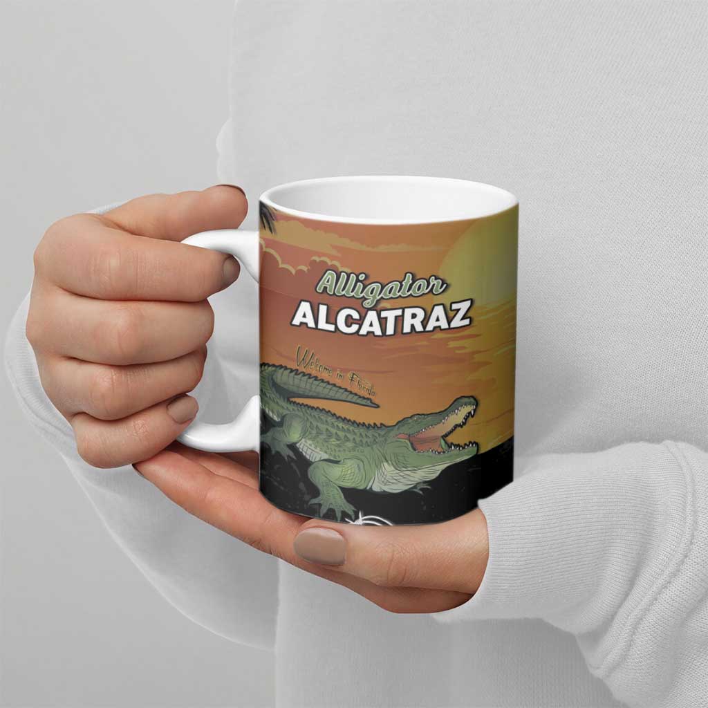 Alligator Alcatraz Ceramic Mug Prison Florida Everglades - Wonder Print Shop