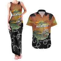 Alligator Alcatraz Couples Matching Tank Maxi Dress and Hawaiian Shirt Prison Florida Everglades - Wonder Print Shop