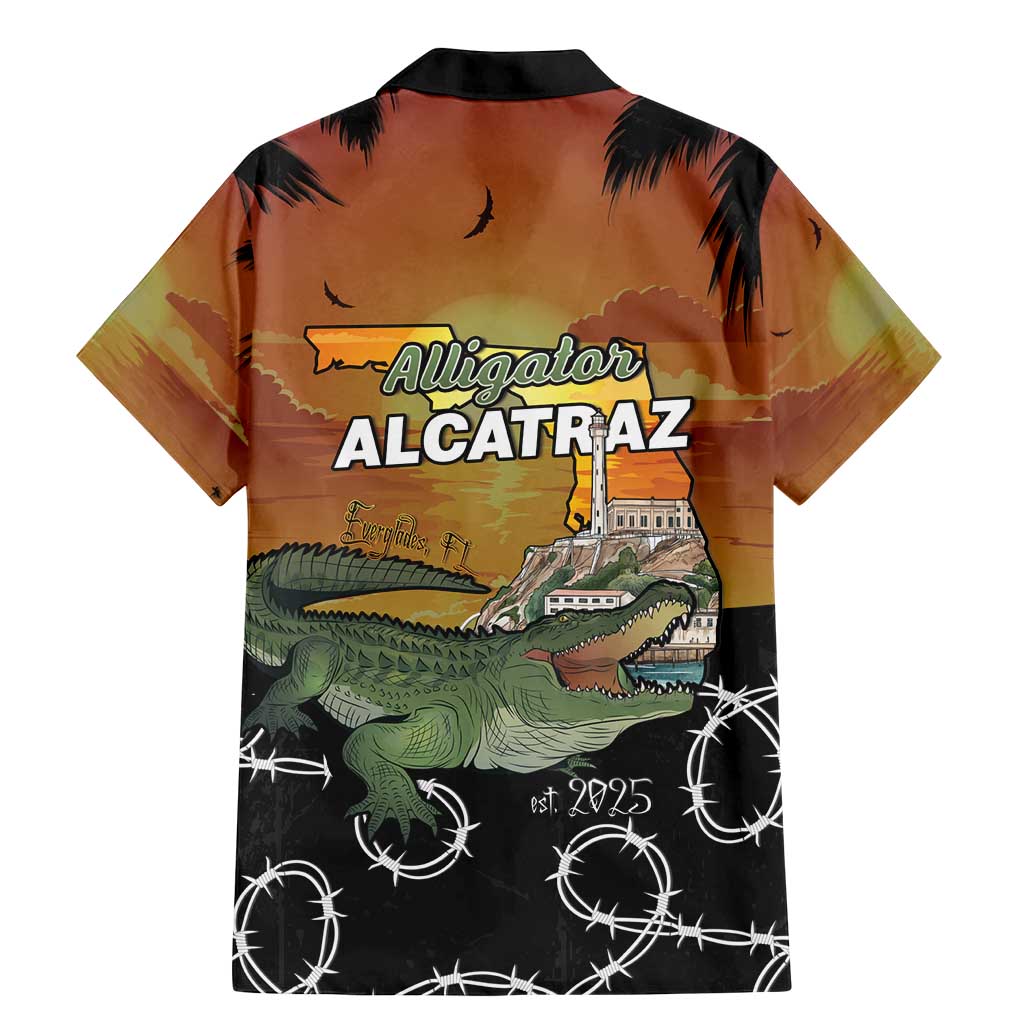 Alligator Alcatraz Family Matching Mermaid Dress and Hawaiian Shirt Prison Florida Everglades - Wonder Print Shop