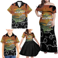 Alligator Alcatraz Family Matching Off Shoulder Maxi Dress and Hawaiian Shirt Prison Florida Everglades - Wonder Print Shop
