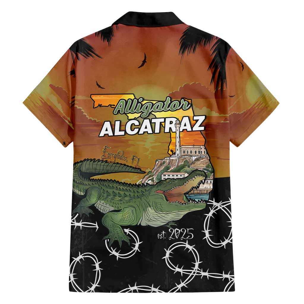 Alligator Alcatraz Family Matching Puletasi and Hawaiian Shirt Prison Florida Everglades - Wonder Print Shop