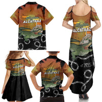 Alligator Alcatraz Family Matching Summer Maxi Dress and Hawaiian Shirt Prison Florida Everglades - Wonder Print Shop