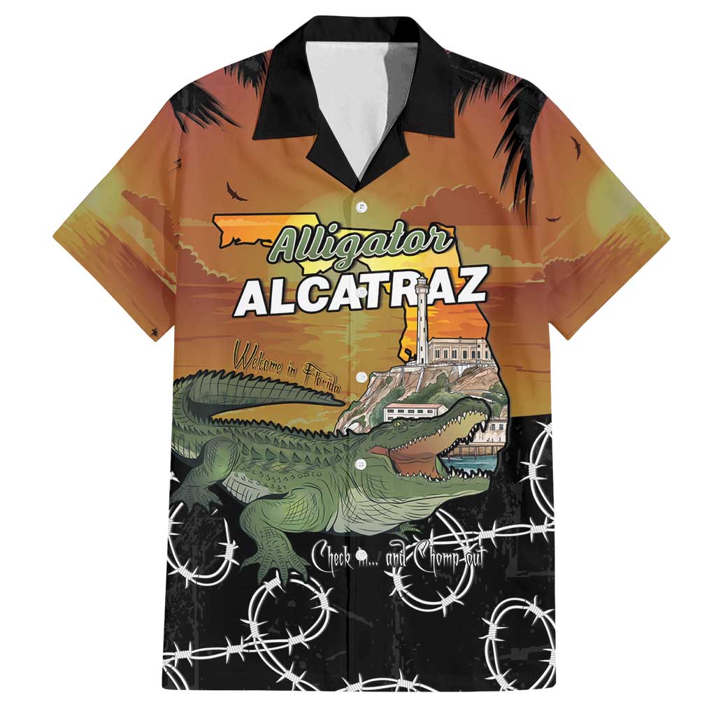 Alligator Alcatraz Family Matching Tank Maxi Dress and Hawaiian Shirt Prison Florida Everglades - Wonder Print Shop