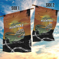 Alligator Alcatraz Garden Flag Prison Florida Everglades - Wonder Print Shop