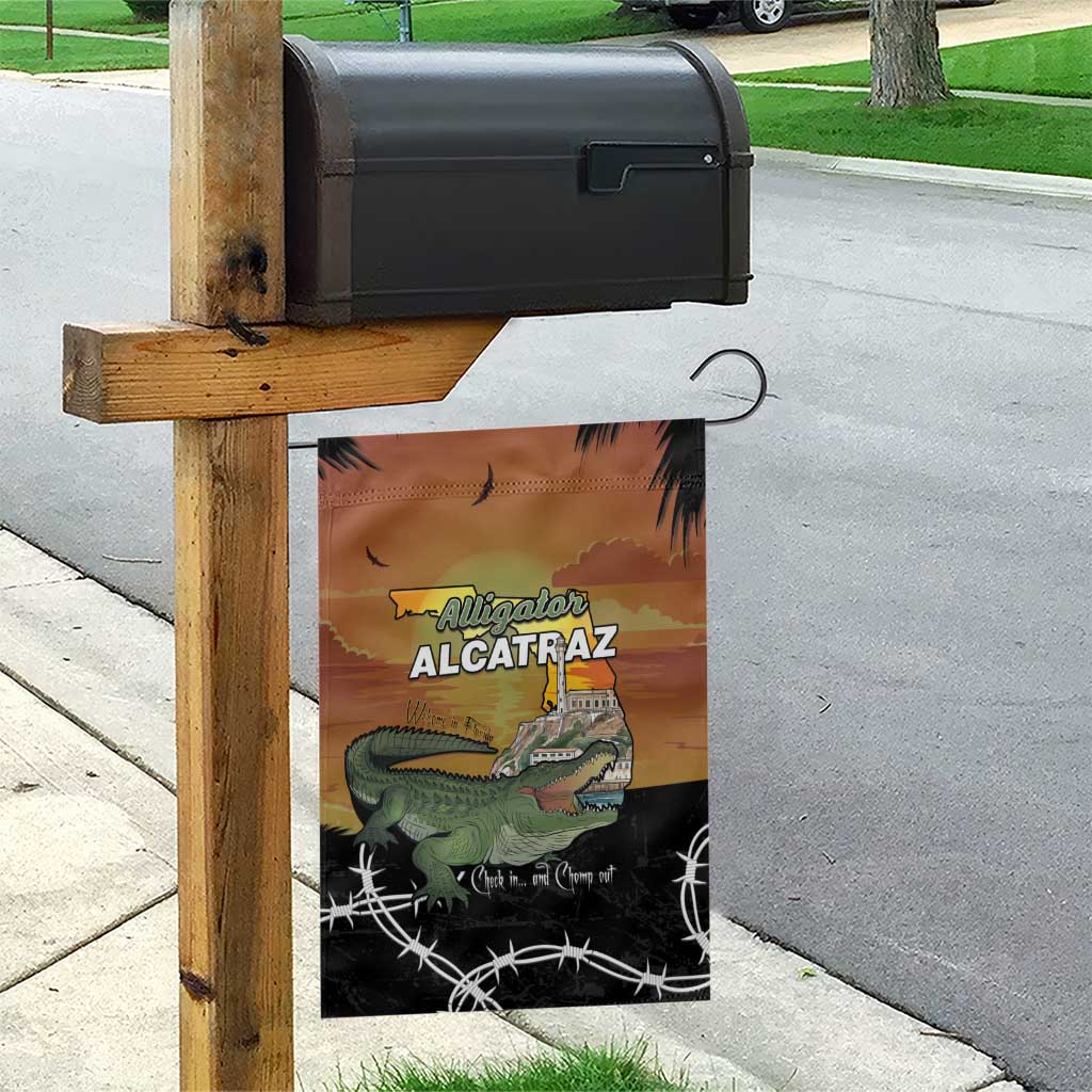 Alligator Alcatraz Garden Flag Prison Florida Everglades - Wonder Print Shop