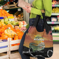 Alligator Alcatraz Grocery Bag Prison Florida Everglades - Wonder Print Shop