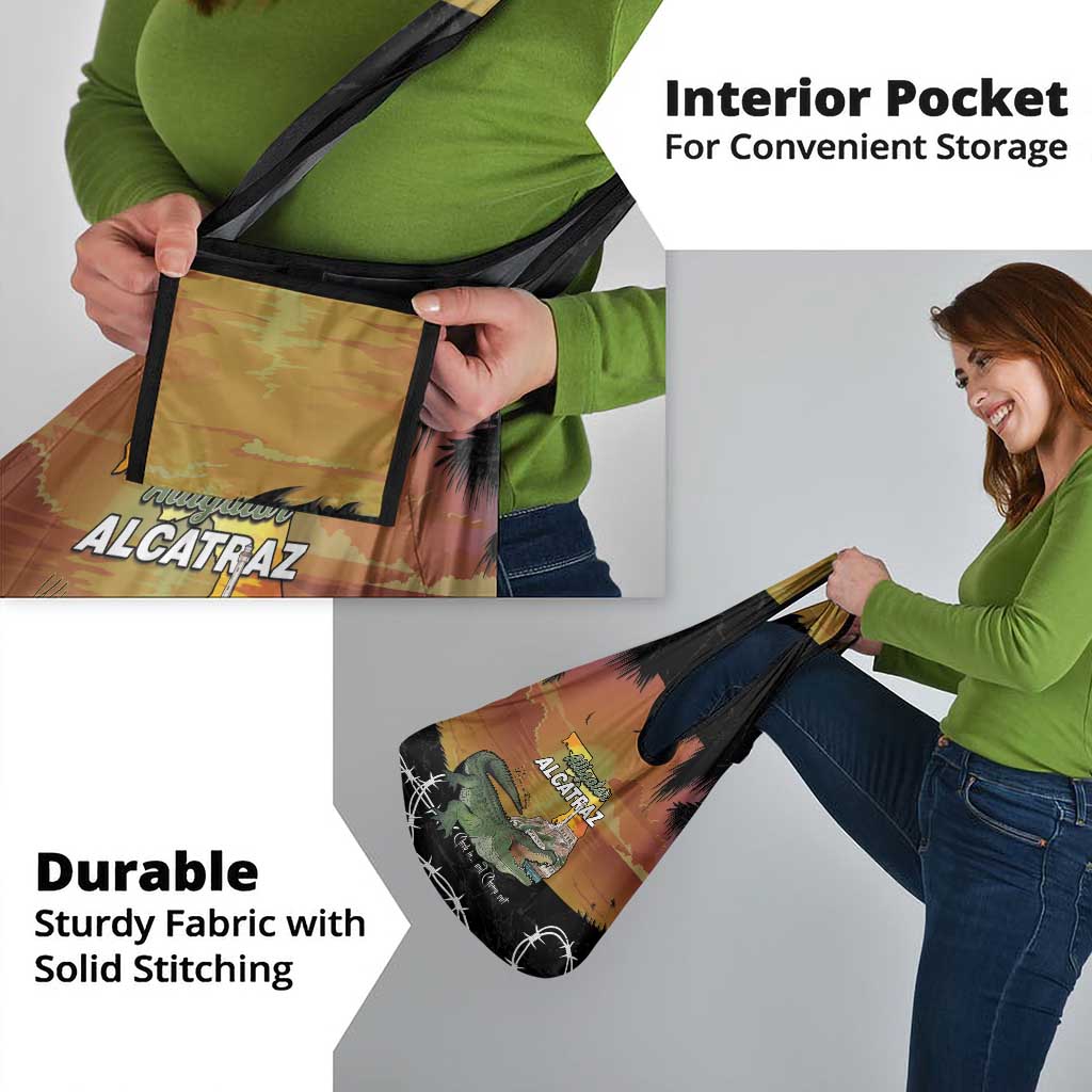 Alligator Alcatraz Grocery Bag Prison Florida Everglades - Wonder Print Shop