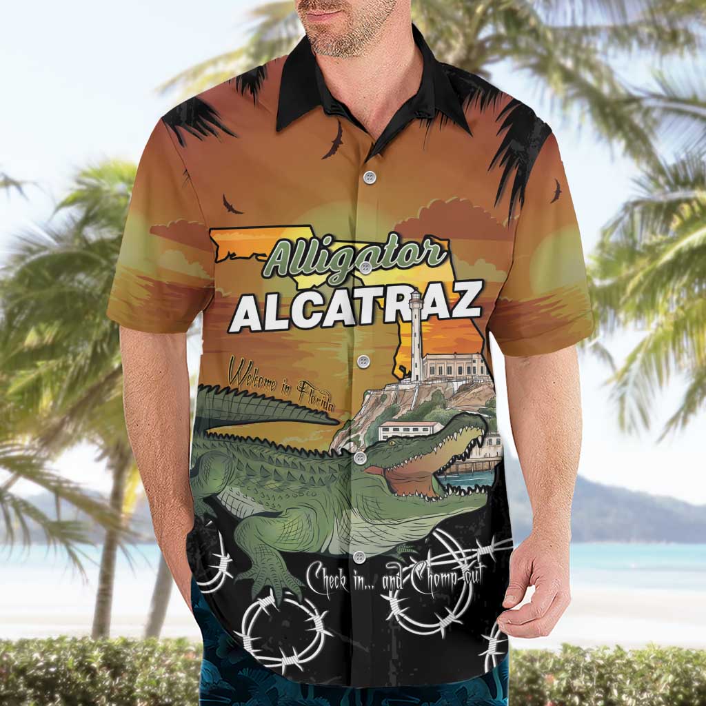 Alligator Alcatraz Hawaiian Shirt Prison Florida Everglades - Wonder Print Shop