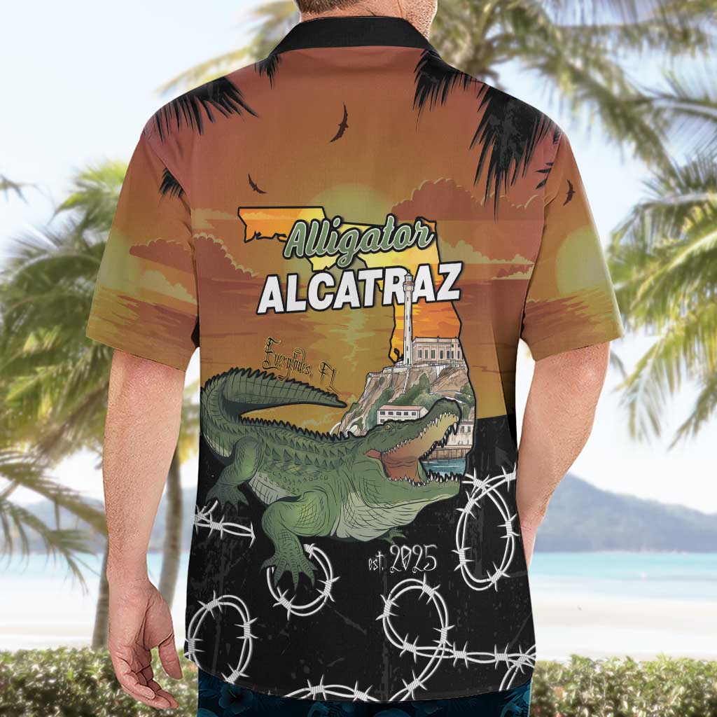 Alligator Alcatraz Hawaiian Shirt Prison Florida Everglades - Wonder Print Shop
