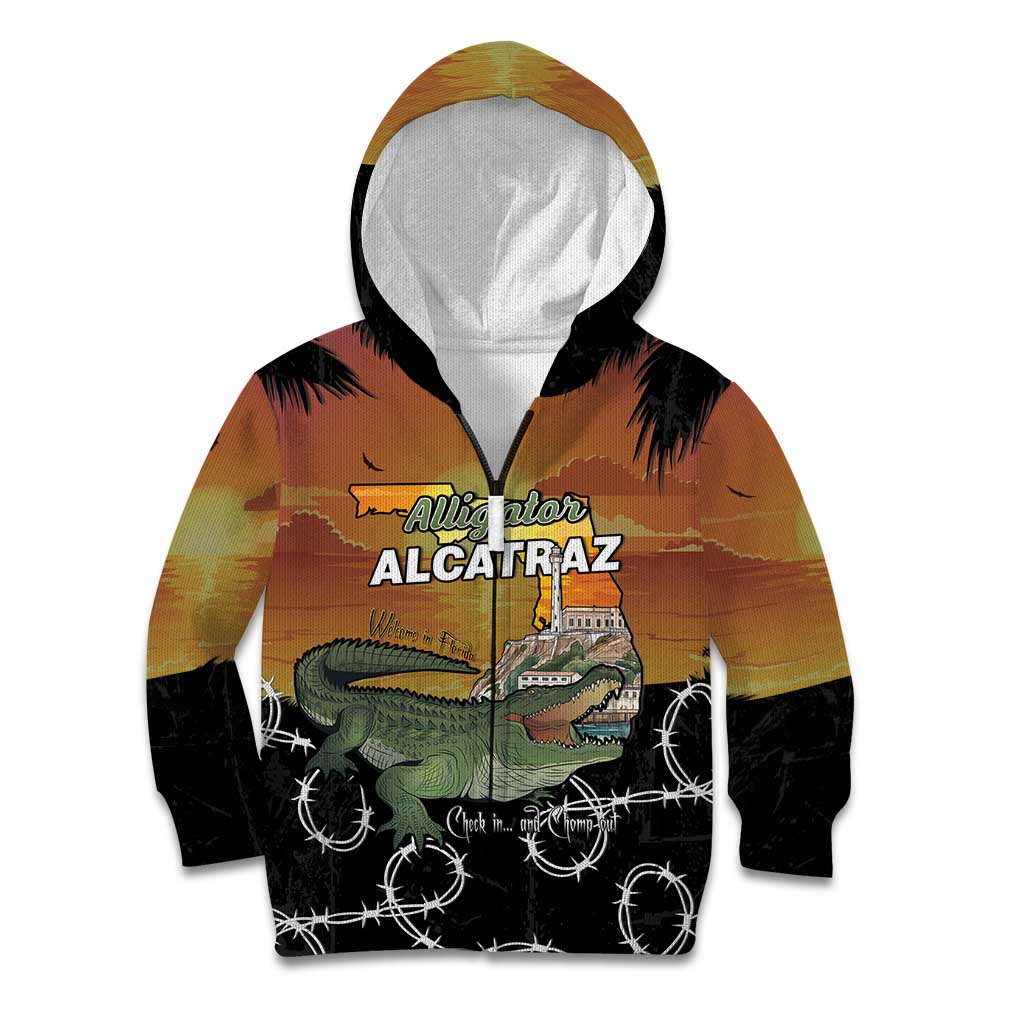 Alligator Alcatraz Kid Hoodie Prison Florida Everglades - Wonder Print Shop