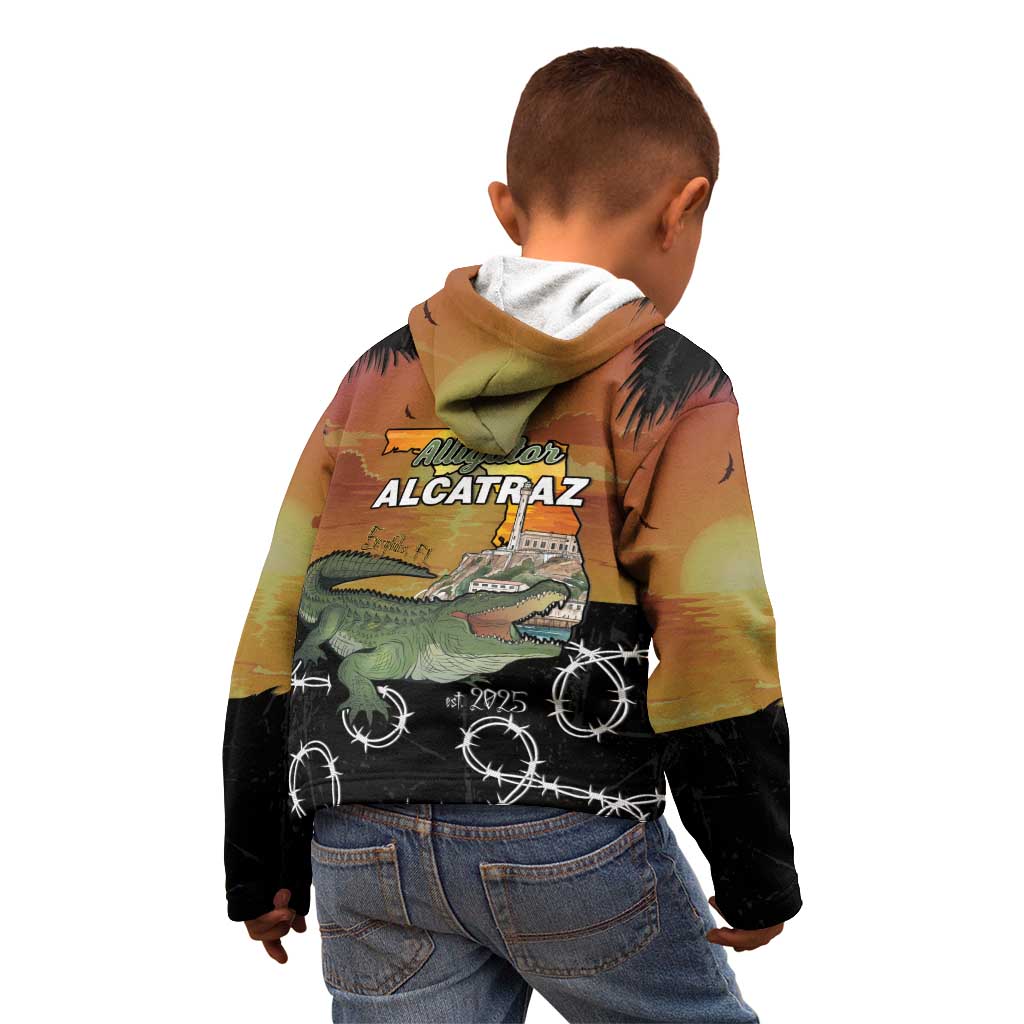 Alligator Alcatraz Kid Hoodie Prison Florida Everglades - Wonder Print Shop