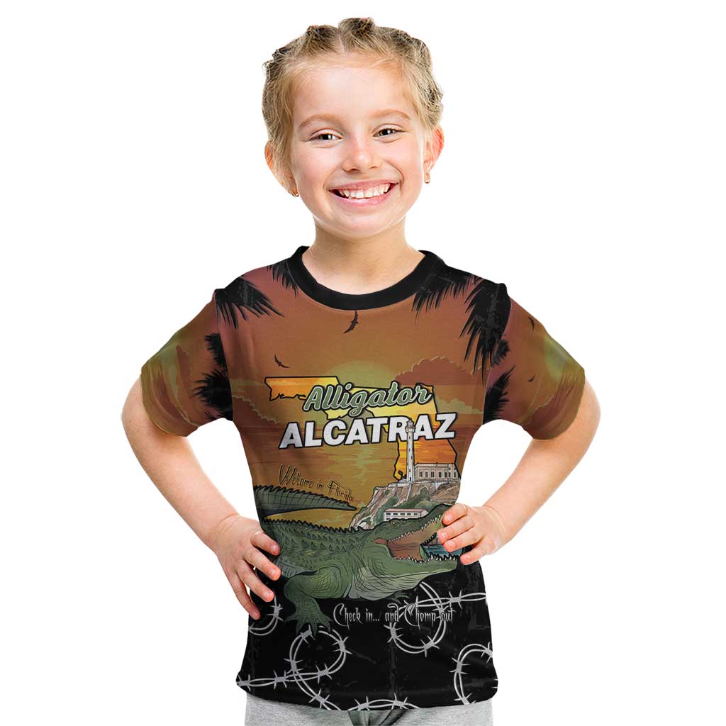 Alligator Alcatraz Kid T Shirt Prison Florida Everglades - Wonder Print Shop