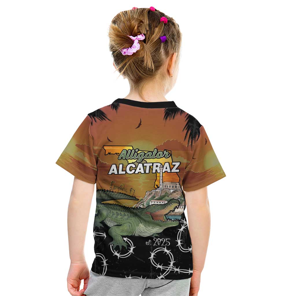 Alligator Alcatraz Kid T Shirt Prison Florida Everglades - Wonder Print Shop