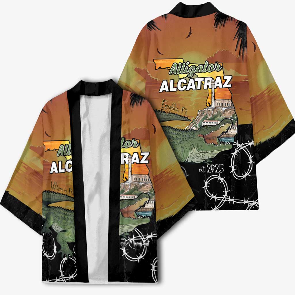 Alligator Alcatraz Kimono Prison Florida Everglades - Wonder Print Shop