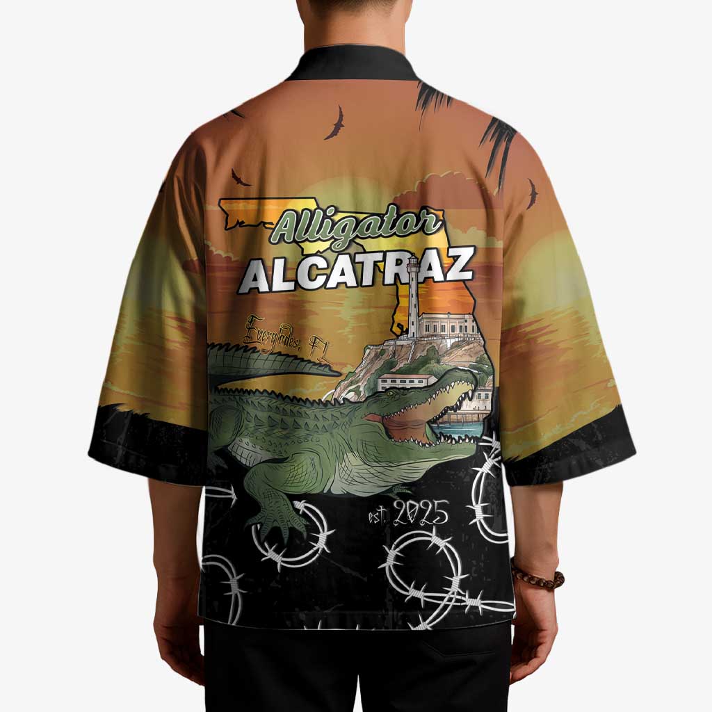 Alligator Alcatraz Kimono Prison Florida Everglades - Wonder Print Shop