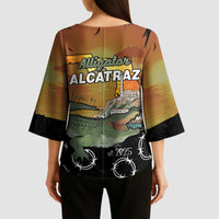 Alligator Alcatraz Kimono Sleeve Blouse Prison Florida Everglades - Wonder Print Shop