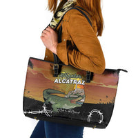 Alligator Alcatraz Leather Tote Bag Prison Florida Everglades - Wonder Print Shop
