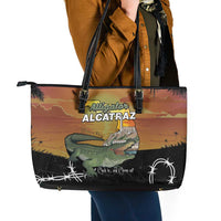 Alligator Alcatraz Leather Tote Bag Prison Florida Everglades - Wonder Print Shop
