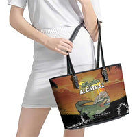 Alligator Alcatraz Leather Tote Bag Prison Florida Everglades - Wonder Print Shop
