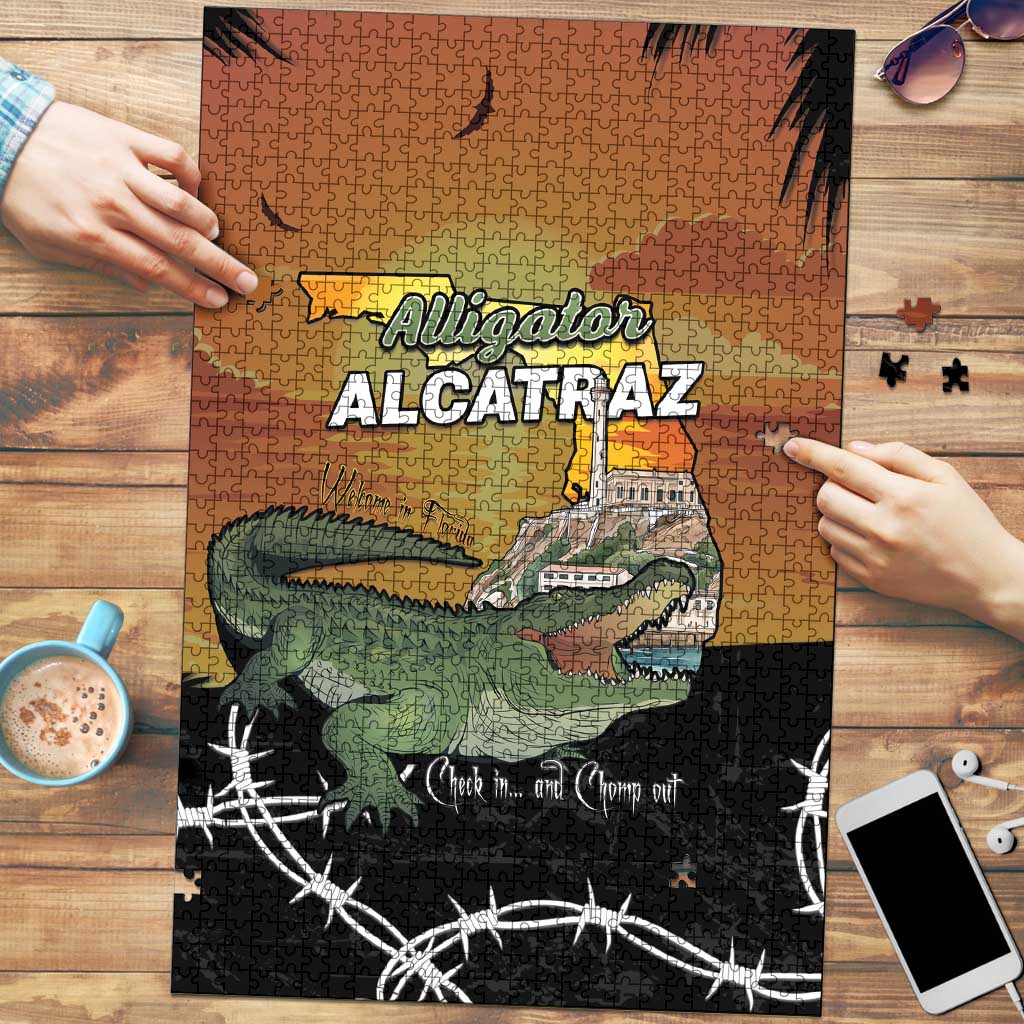 Alligator Alcatraz Puzzle Prison Florida Everglades - Wonder Print Shop