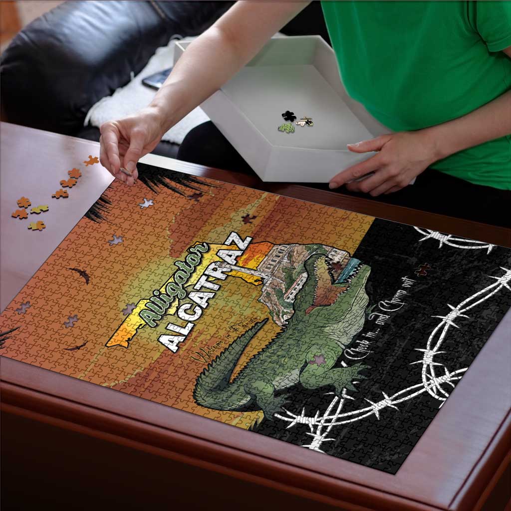 Alligator Alcatraz Puzzle Prison Florida Everglades - Wonder Print Shop