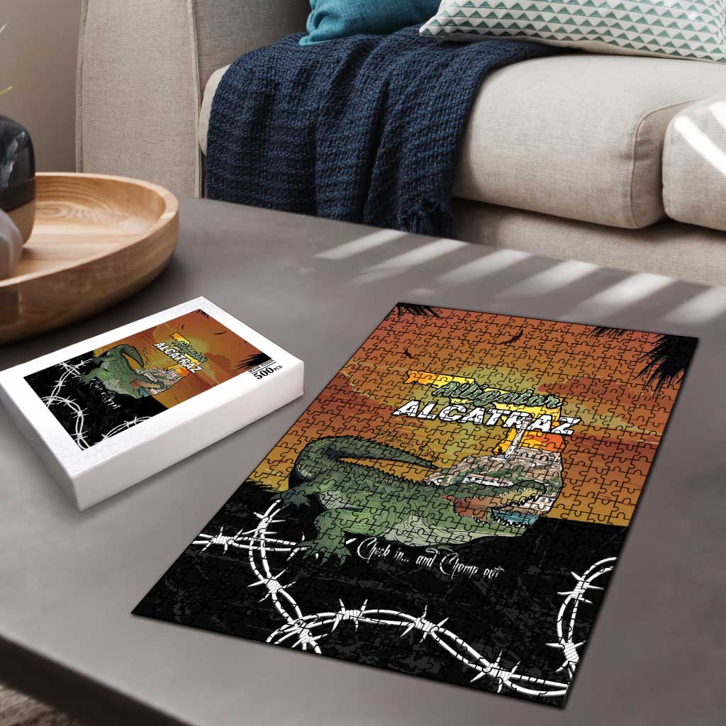 Alligator Alcatraz Puzzle Prison Florida Everglades - Wonder Print Shop