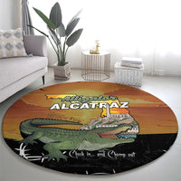 Alligator Alcatraz Round Carpet Prison Florida Everglades - Wonder Print Shop