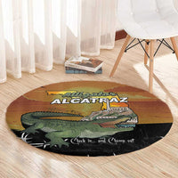 Alligator Alcatraz Round Carpet Prison Florida Everglades - Wonder Print Shop