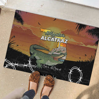 Alligator Alcatraz Rubber Doormat Prison Florida Everglades - Wonder Print Shop