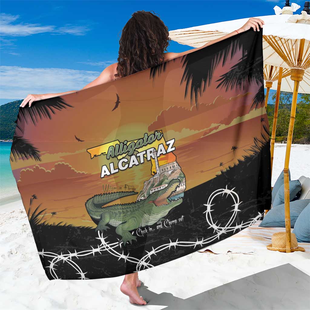 Alligator Alcatraz Sarong Prison Florida Everglades - Wonder Print Shop