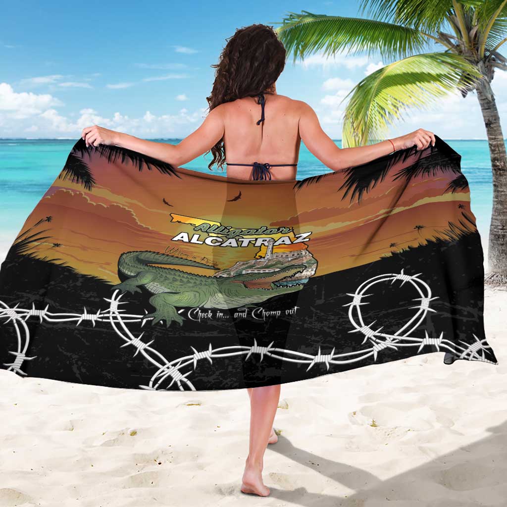 Alligator Alcatraz Sarong Prison Florida Everglades - Wonder Print Shop