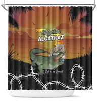 Alligator Alcatraz Shower Curtain Prison Florida Everglades - Wonder Print Shop