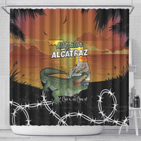 Alligator Alcatraz Shower Curtain Prison Florida Everglades - Wonder Print Shop