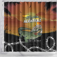 Alligator Alcatraz Shower Curtain Prison Florida Everglades - Wonder Print Shop